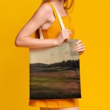 yanfind Great Martin Canvas Tote Bag Double Field Grassland Outdoors Leicester Countryside Bradgate Park Newtown Linford Uk Mound Land white-style1 38×41cm