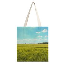 yanfind Great Martin Canvas Tote Bag Double Field Grassland Outdoors Countryside Grass Plant Land Rural Farm Meadow Paddy white-style1 38×41cm