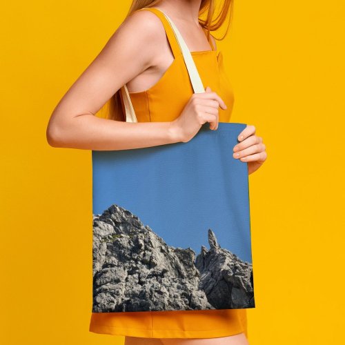 yanfind Great Martin Canvas Tote Bag Double Cliff Outdoors Sports Range Peak Rock Birds Grey white-style1 38×41cm