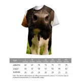 yanfind Adult Full Print T-shirts (men And Women) Agriculture Calf Countryside Cow Farm Farming Pasture