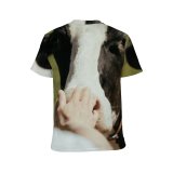 yanfind Adult Full Print T-shirts (men And Women) Agriculture Beef Bovine Bull Cattle Cow Face Dairy Farm Farming Field Herd