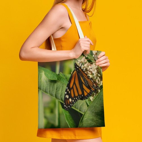 yanfind Great Martin Canvas Tote Bag Double Butterfly Insect Invertebrate Monarch white-style1 38×41cm