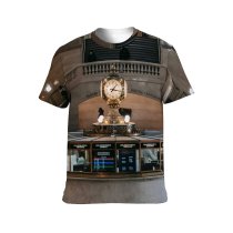 yanfind Adult Full Print T-shirts (men And Women) America Architecture Arrive Building Classic Clock Construction Covid 19 Covid19