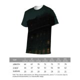 yanfind Adult Full Print T-shirts (men And Women) Aged Architecture Building City Construction Space Dark District Dusk Dwell Evening Exterior