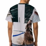 yanfind Adult Full Print T-shirts (men And Women) Adorable Anonymous Calm Caress Casual Cheerful Content Creature Crop Cute Dog