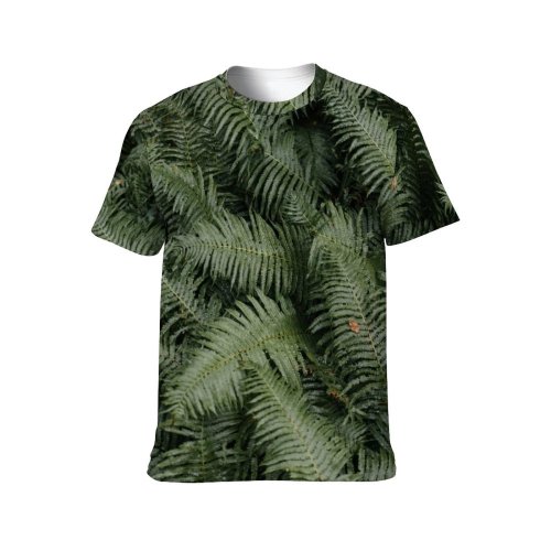 yanfind Adult Full Print T-shirts (men And Women) Abstract Abundance Botanic Botany Bush Space Cultivate Delicate Flora Foliage Forest