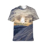 yanfind Adult Full Print T-shirts (men And Women) Adventure Alps Beautiful Climbing Clouds Dawn Dusk Freedom High Hike Hiker Hiking