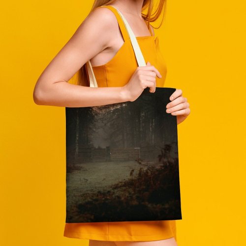 yanfind Great Martin Canvas Tote Bag Double Countryside Outdoors Building Rural Art United Housing Hut Tree Plant Fog white-style1 38×41cm