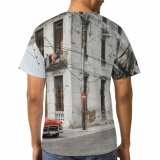 yanfind Adult Full Print T-shirts (men And Women) Abandoned Apartment Architecture Asphalt Auto Automobile Building Car Cement City Construction Decay