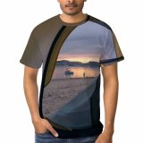 yanfind Adult Full Print T-shirts (men And Women) Adventure Beach Boat Camp Cliff Coast Coastline Countryside Door Evening Expedition Explore