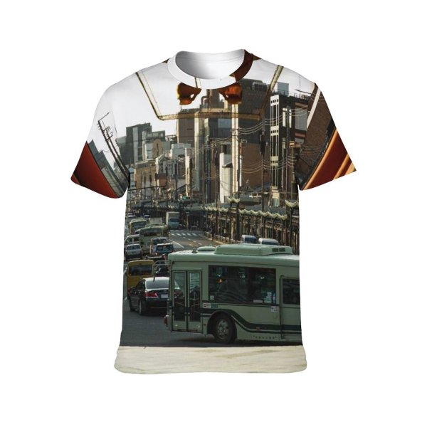 yanfind Adult Full Print T-shirts (men And Women) Aged Ancient Architecture Auto Belief Blurred Car City Daytime Direction District