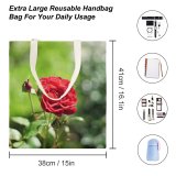 yanfind Great Martin Canvas Tote Bag Double Flower Plant Rose Geranium Creative Commons white-style1 38×41cm