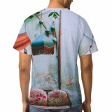 yanfind Adult Full Print T-shirts (men And Women) Aged Apartment Battered Chandelier Coach Column Decay Decor Decoration Design Dwell Estate
