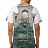 yanfind Adult Full Print T-shirts (men And Women) Aged Arch Architecture Art Barcelona Catalonia Citadel City Construction Daytime Decorative