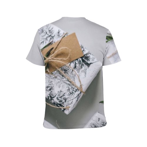 yanfind Adult Full Print T-shirts (men And Women) Acorns Christmas Gifts Presents Season Time Decoration Design Flatlay Holidays Leaf