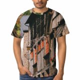 yanfind Adult Full Print T-shirts (men And Women) Aged Arch Architecture Building City Complex Construction Daytime District Dwell Empty