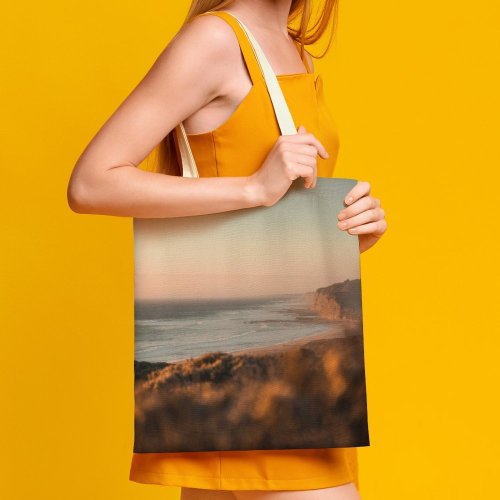 yanfind Great Martin Canvas Tote Bag Double Coast Beach Ocean Outdoors Sea California Hills Hill Golden Hour Sunset white-style1 38×41cm