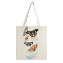 yanfind Great Martin Canvas Tote Bag Double Butterfly Invertebrate Insect HQ Footwear Shoe Moth Birds Monarch Flatlay Colorful white-style1 38×41cm