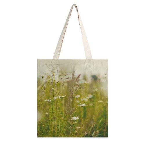 yanfind Great Martin Canvas Tote Bag Double Field Grassland Outdoors Grass Plant Countryside Farm Meadow Rural Tartu Estonia white-style1 38×41cm