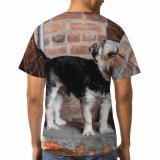 yanfind Adult Full Print T-shirts (men And Women) Accessory Adorable Attentive Brick Wall Calm Cement Charming Chordate Concrete Cute Daylight