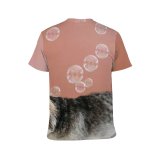 yanfind Adult Full Print T-shirts (men And Women) Adorable Home Attentive Bubble Calm Carefree Creature Curious Cute Decorate Dog