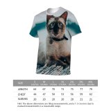 yanfind Adult Full Print T-shirts (men And Women) Adorable Attentive Bamboo Eyes Blurred Carnivore Cat Charming Chordate Concentrate
