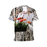 yanfind Adult Full Print T-shirts (men And Women) Aged Architecture Aroma Balcony Bloom Botany Building City Space Dwell Exterior