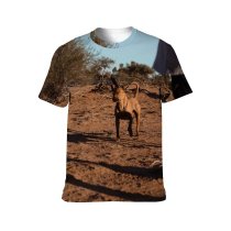 yanfind Adult Full Print T-shirts (men And Women) Active Anonymous Casual Crop Daytime Desert Dog Dry Energy Time Friend