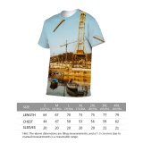 yanfind Adult Full Print T-shirts (men And Women) Abandoned Adventure Architecture Boat Build Cement Coast Coastline Construction Daytime Dock