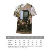 yanfind Adult Full Print T-shirts (men And Women) Abandoned Aged Antiquated Blurred Broken City Concrete Construction Space Corrosion Damage