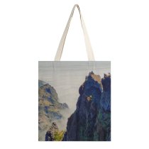 yanfind Great Martin Canvas Tote Bag Double Cliff Outdoors Promontory Madeira Portugal Do Ruivo Range Grey Scenery white-style1 38×41cm