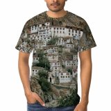 yanfind Adult Full Print T-shirts (men And Women) Aged Ancient Architecture Attract Belief Buddhism Buddhist Calm Destination Faith