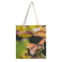 yanfind Great Martin Canvas Tote Bag Double Butterfly Insect Invertebrate Birds Photo white-style1 38×41cm