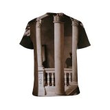 yanfind Adult Full Print T-shirts (men And Women) Aged Arch Arched Architecture Art Attract Building Classic Classy Column Complex Corridor