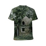 yanfind Adult Full Print T-shirts (men And Women) Aged Ancient Architecture Ashram Attract Buddhism Buddhist Calm Cave Exterior