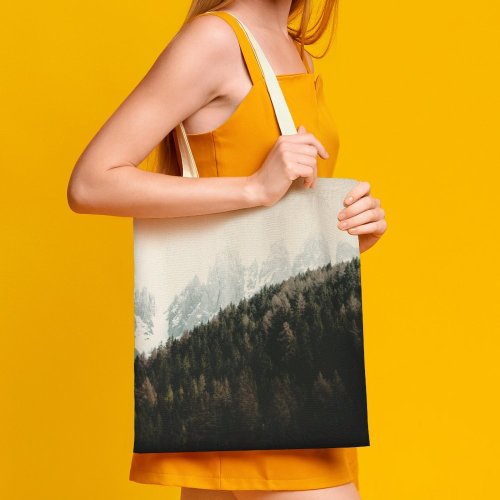 yanfind Great Martin Canvas Tote Bag Double Dolomites Italy Tree Crest Range Outdoors Landscape Joshua Fuller Hills Leaves white-style1 38×41cm