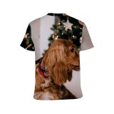 yanfind Adult Full Print T-shirts (men And Women) Adorable Apartment Atmosphere Christmas Cocker Spaniel Comfort Couch Cozy Creature Cute