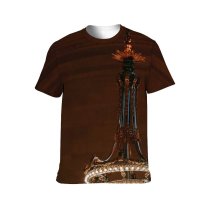 yanfind Adult Full Print T-shirts (men And Women) Aged Architecture Attract Brick Wall Building Ceiling Chandelier Classic Construction Decor