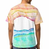 yanfind Adult Full Print T-shirts (men And Women) Abstract Aesthetic Desktop Art Artistic Colorful Design Impression Pastel Stain Texture Watercolor