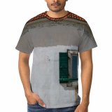 yanfind Adult Full Print T-shirts (men And Women) Abandoned Architecture Sky Building Cement City Construction Corrosion Damage Decay Decor