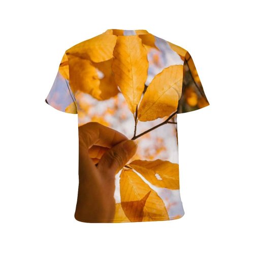 yanfind Adult Full Print T-shirts (men And Women) Anonymous Autumn Blurred Branch Countryside Crop Deciduous Delicate Detail Faceless Fall Flora