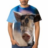 yanfind Adult Full Print T-shirts (men And Women) Adorable Agriculture Baby Calm Countryside Creature Cute Domesticated Enclosure Farm Farming