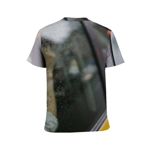 yanfind Adult Full Print T-shirts (men And Women) Alone Anonymous Asphalt Auto Automobile Automotive Backseat Cab Car Carriageway City Crop