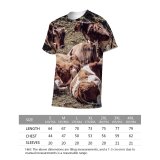 yanfind Adult Full Print T-shirts (men And Women) Agriculture Beef Cattle Calf Countryside Cow Farm Grass Field Graze Grazing Land