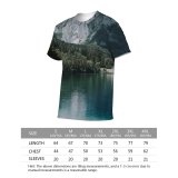 yanfind Adult Full Print T-shirts (men And Women) Adventure Breathtaking Calm Clear Cliff Cloudy Dark Destination Forest Formation Freedom