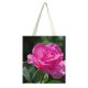 yanfind Great Martin Canvas Tote Bag Double Flower Plant Rose Geranium Magenta Stock white-style1 38×41cm