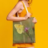 yanfind Great Martin Canvas Tote Bag Double Butterfly Insect Invertebrate Plant Flower Creative Commons white-style1 38×41cm
