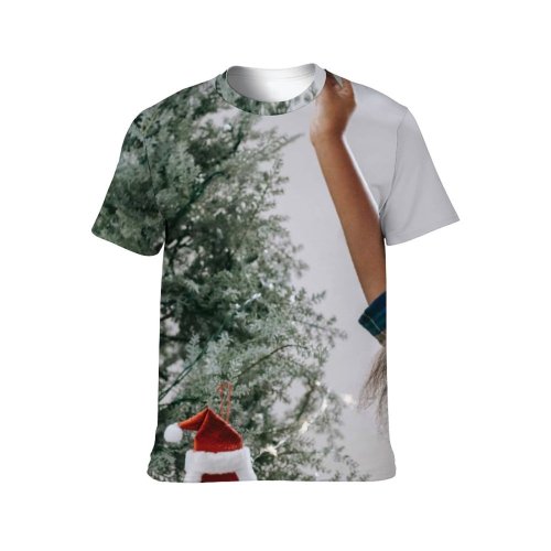 yanfind Adult Full Print T-shirts (men And Women) Anonymous Arm Raised Assorted Ball Bauble Branch Celebrate Christmas Tree Coniferous