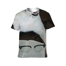 yanfind Adult Full Print T-shirts (men And Women) Adorable Home Bed Blurred Calm Care Cheerful Comfort Couch Cozy Creature