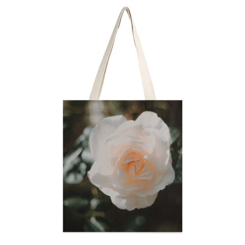 yanfind Great Martin Canvas Tote Bag Double Flower Plant Rose France Petal Geranium Grey Creative Commons white-style1 38×41cm